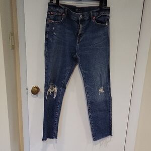GAP Girlfriend Jeans with Distressed Details